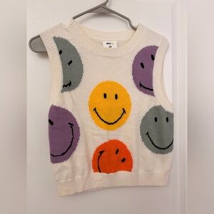 Smiley x H&M Face Knit Sweater Vest